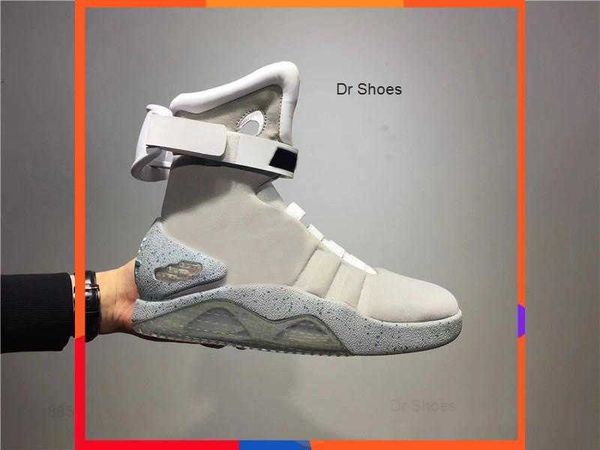 

casual shoes authentic air mag back to the future marty mcfly's led basketball shoes glow in h dark lighting mags fashion blade sports, Black