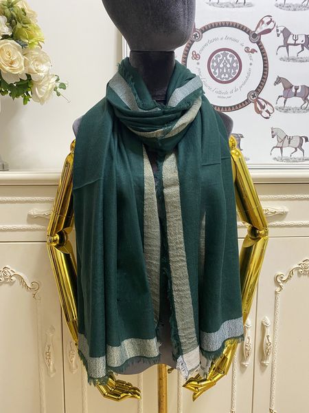 

women's long scarf scarves shawl 100% cashmere material embroidery letters plain big size 200cm - 100cm, Blue;gray