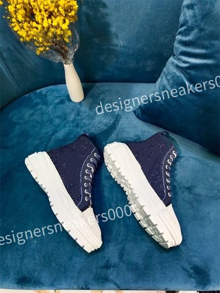 

luxury designers casual shoes reflective sneaker women men shoes calfskin vintage trainer platform shoe obliques knit trainers, Black