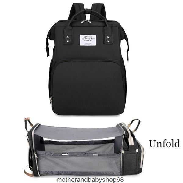 

diaper bags folding mummy bag lightweight portable crib bed largecapacity baby backpack female mommy outting sac a langer 230