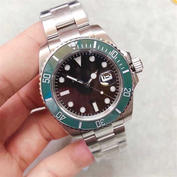 

mens roles watches u1 factory watch starbucks ceramic bezel kermit dial sapphire date 41mm automatic mechanical stainless steel black dial w