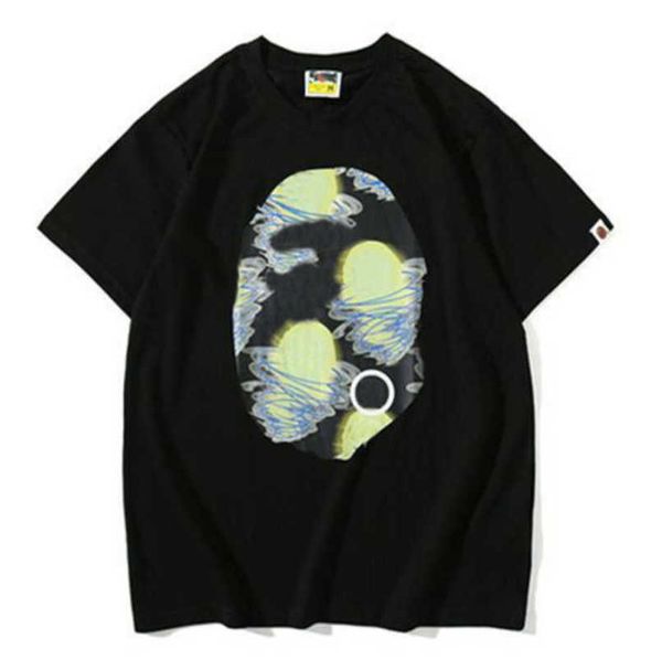 

men's fashion luxury t shirts men women apes tees brand tshirts high street loose t-shirts casual cotton short sleeve couple t-shirt p, White;black