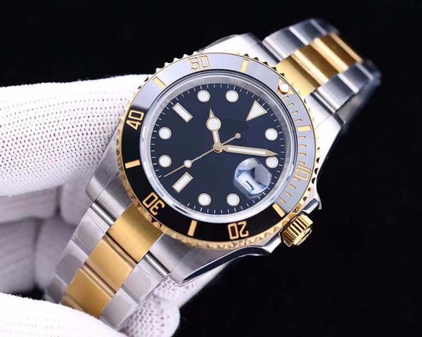 

2023 new luxury men's metal watch 40mm sapphire glass men's automatic watches clock mechanical automatic watch, Slivery;brown