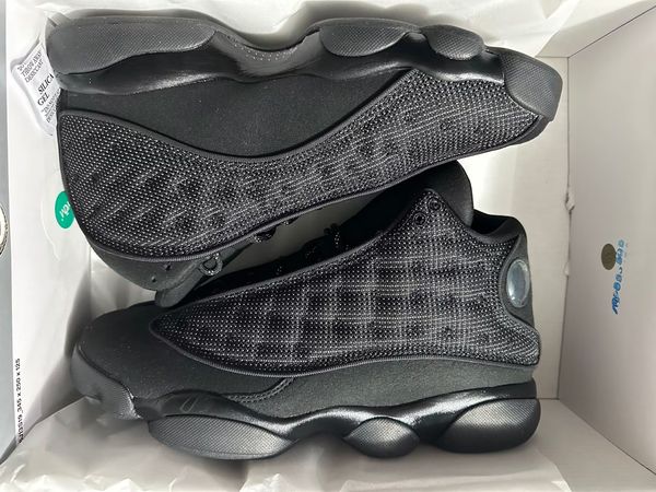 

mens 13 13s black cat basketball shoes 414571-011 us 7-13