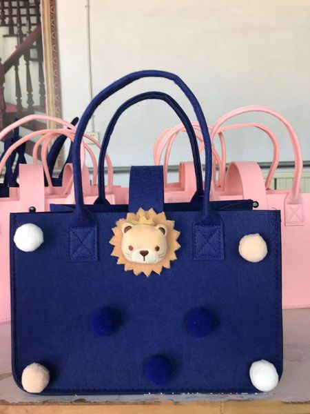

new cute felt handbag cartoon mommy bag banquet gift shopping bag t2244789, Blue