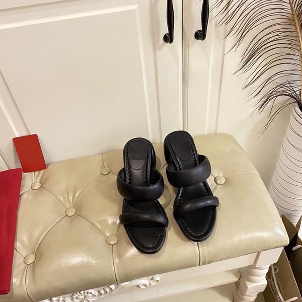 

designer women's sandals high heels black women's leather 5.5cm wedding party bridal dress shoes 35-40