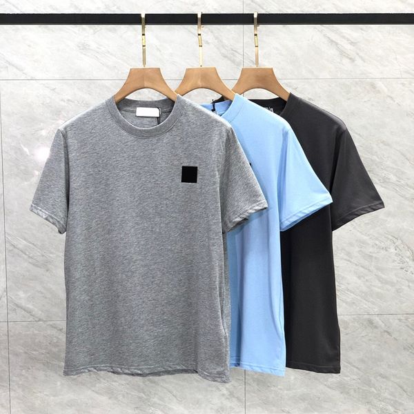 

23ss short sleeve cotton tee plus size trends fashion summer embroidery badge skateboard t shirt streetwear europe men tshirt  size, Black;brown