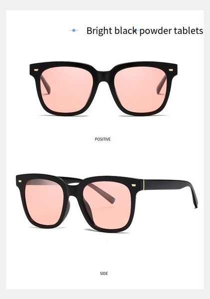 

sunglasses women's fashion rice nail polarized sunglasses tr90 retro men's and women's universal glasses hd sunglasses women&, White;black
