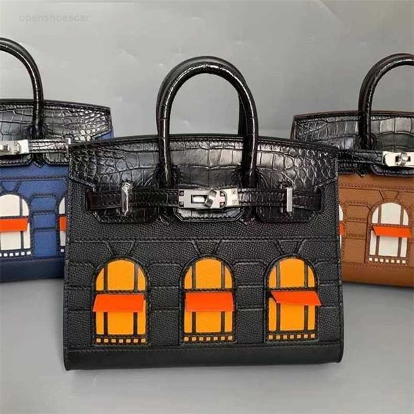 

totes birkins designer h family brand bags designer backpacks snow house pattern lock buckle leather women's bagqq