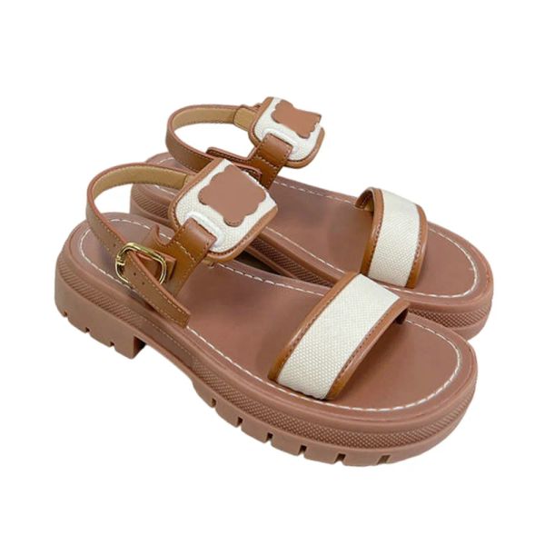 

casual shoes sandals woman metal buckle slipper designer shoes superior genuine leather fashion flip flops, Black