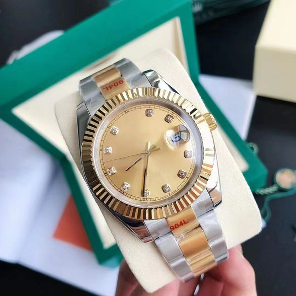 

with original box high-quality luxury fashion watch 41mm president datejust 116334 sapphire glass asia 2813 movement mechanical automatic me, Slivery;brown