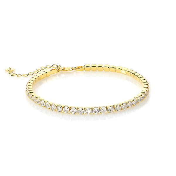 

damila selling cz diamond tennis bracelet 18k gold plated zircon tennis bracelets 925 silver for women