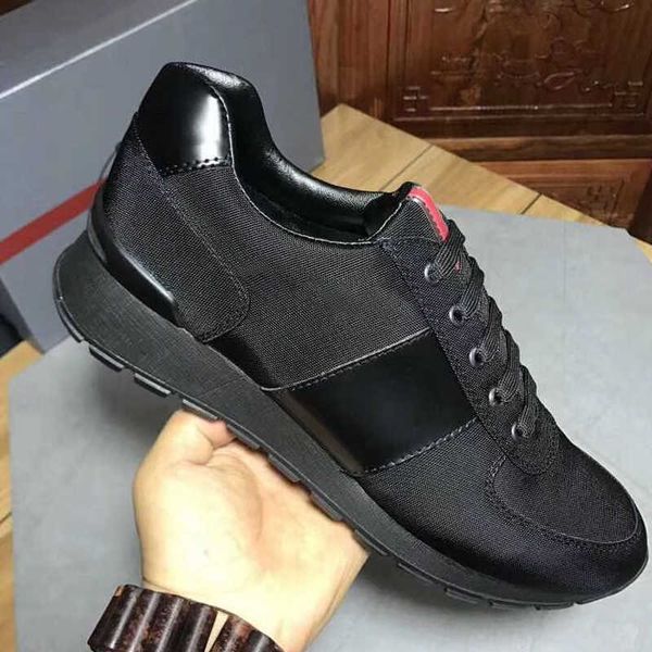 

fashion designer shoes fabric leather prax 01 sneakers black platform race triple running casual shoes eu40-45 with box no45