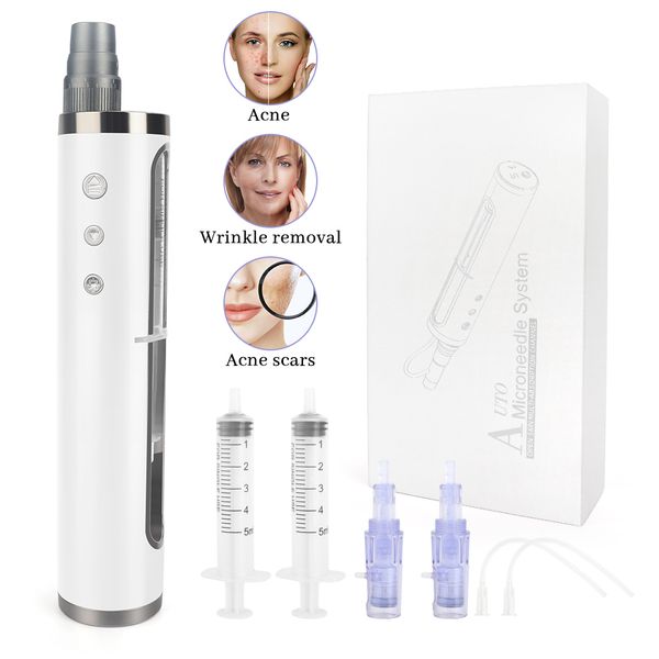 

1st and 3st microneedle for anti acne pore shrink derma pen hydra mesotherapy gun hair growth hydrating skin tighten mesogun