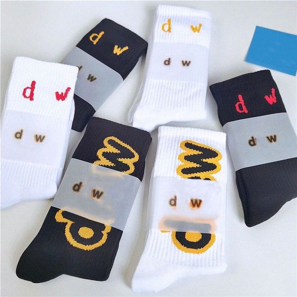 

rhude men socks simple letter cotton european american street trend socks men women socks couple in-tube d2ie#, Black