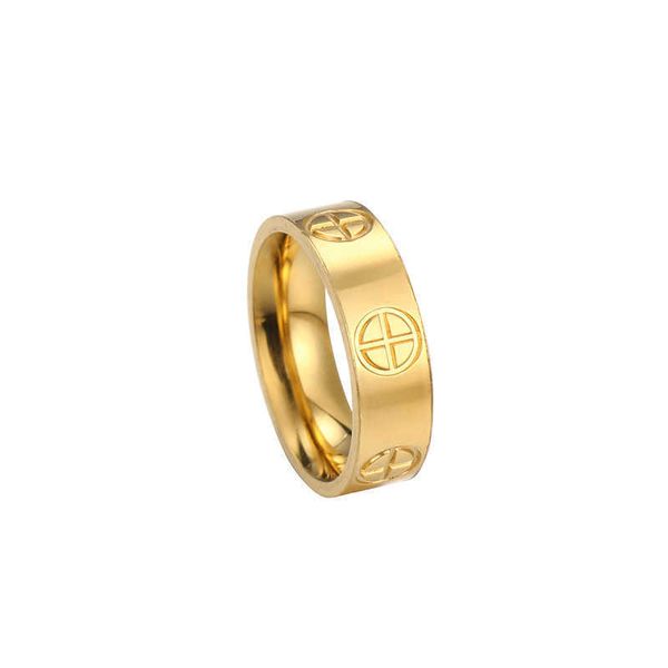 

selling funds vacuum plated non fading titanium steel eternal ring couple stainless cross jewelry carti love eamg, Silver