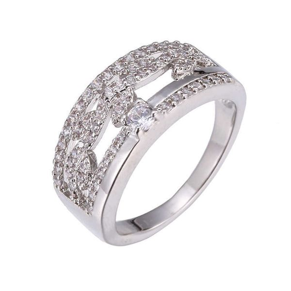 

eller abey creative leaf hollowed-out brass gold-plated ring carti women's 1umw, Silver