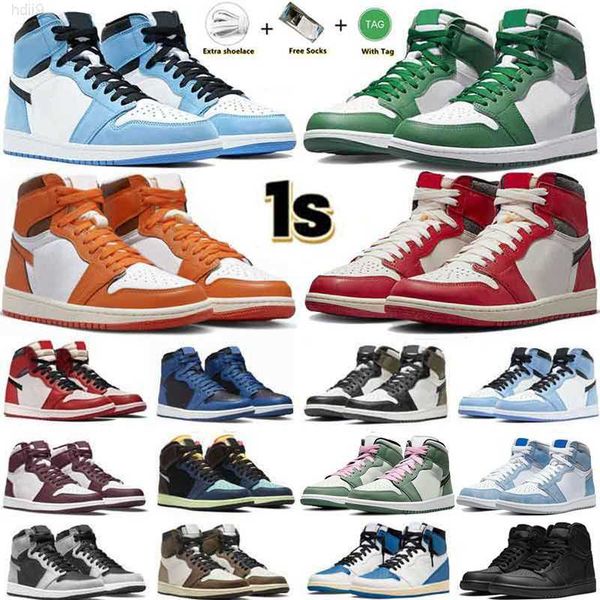 

jumpman 1 basketball shoes 1s unc university blue high mid cut leather rubber dark mocha royal chicago obsidian white men women sports train