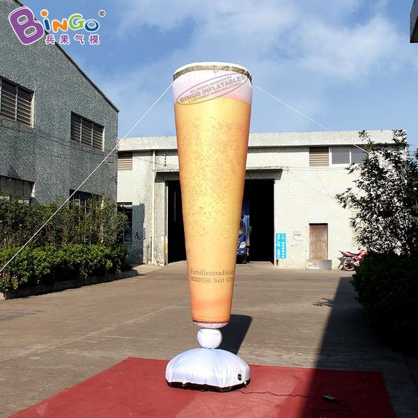 

3m height outdoor bar nightclub advertising inflatable beer glass 10ft inflation brewage bottle beer holder for party event decoration toys