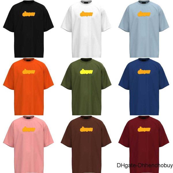 

designer men women t shirt summer drew t-shirt short sleeve loose printed graphic tees smlie mens casual tee 3ilv, White;black