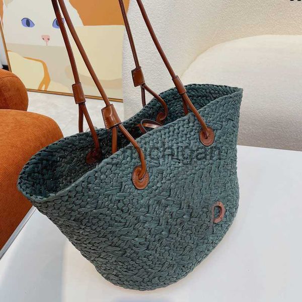 

evening bags straw bag beach handbag shopping bag large capacity package lafite hand woven hollow out letter accessory decoration open summe
