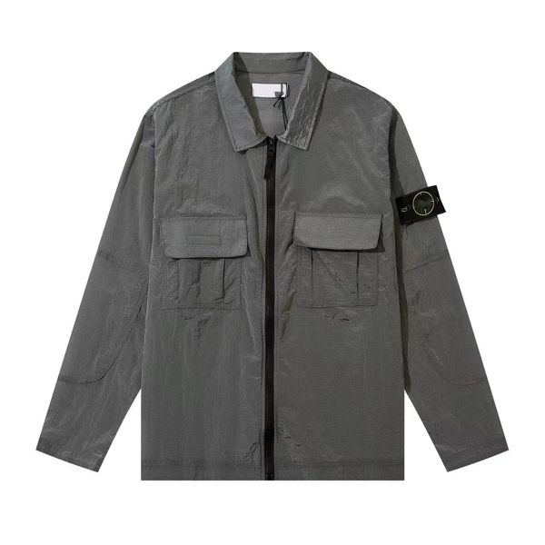 

designer mens jackets sun-proof outdoor same paragraph for men and women solid color zipper m  xl 2xl black grey, Black;brown