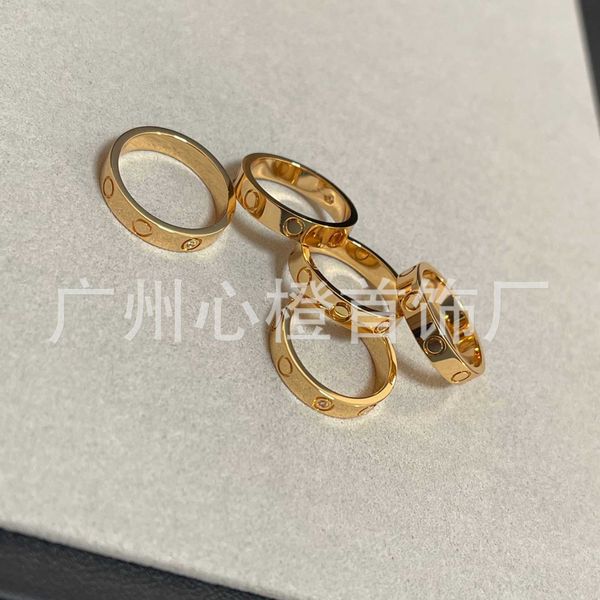 

selling funds v-gold family narrow edition single diamond ring love classic 18k plated couple kuzb, Silver