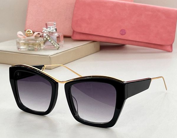 

fashion designer 02y sunglasses for women trendy plate metal combination cat eye shape glasses outdoor personalized charming style uv protec, White;black