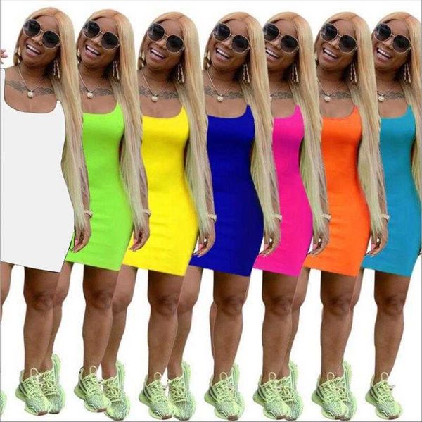 

tong solid color halter skirt womens casual dress fashion summer, Black;gray