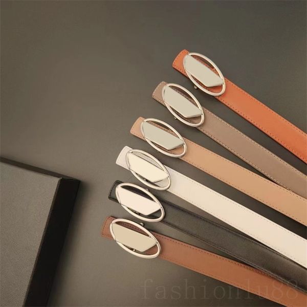 

vintage designer belt for man white red black womens belts smooth hollow oval letter buckle leather ceinture multicolor simple lady belt fas, Black;brown