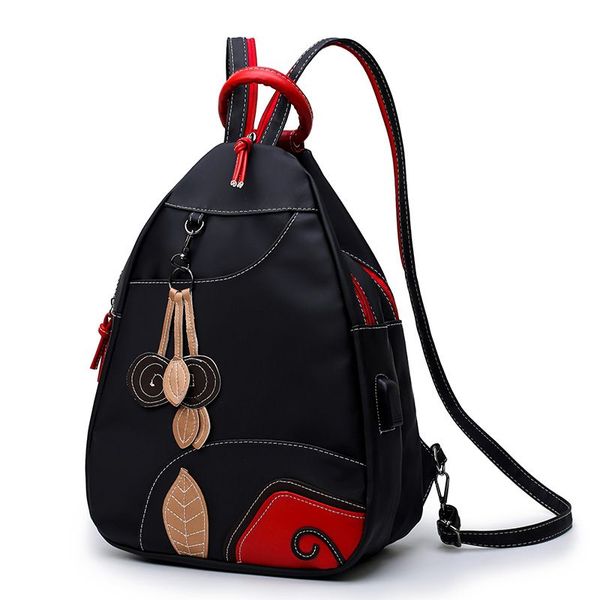 

women pu leather bag teenage school backpacks for girls vintage female large backpack multifunctional chest bag