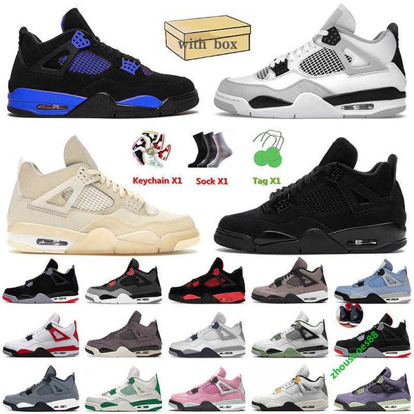 

off sail 4 for men basketball shoes military black cat blue thunder jumpman white pn dust red cement kaws grey viole ore mens women