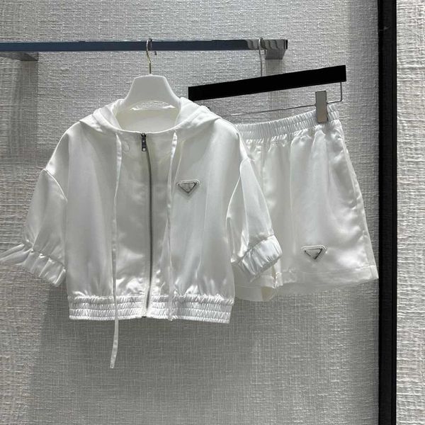 

womens tracksuits designer woman fashion two piece set summer sun protection tracksuit casual outdoor shorts jackets sweatsuits, Gray