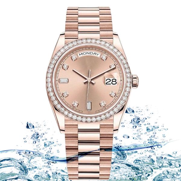 

designer watches couple watch valetines gift luxury diamond watch factory watch montre automatic movement reloj dhgate, Slivery;brown