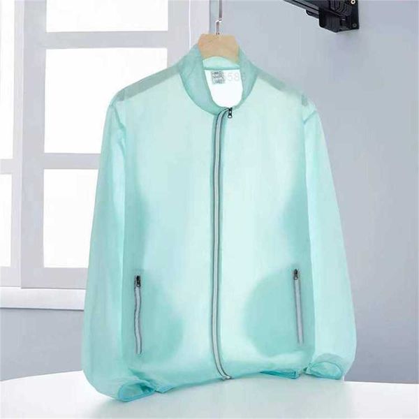 

reflective stripe standing neck ice silk sunscreen clothing uv protection outdoor team summer thin breathable long sleeve mengslb, Black