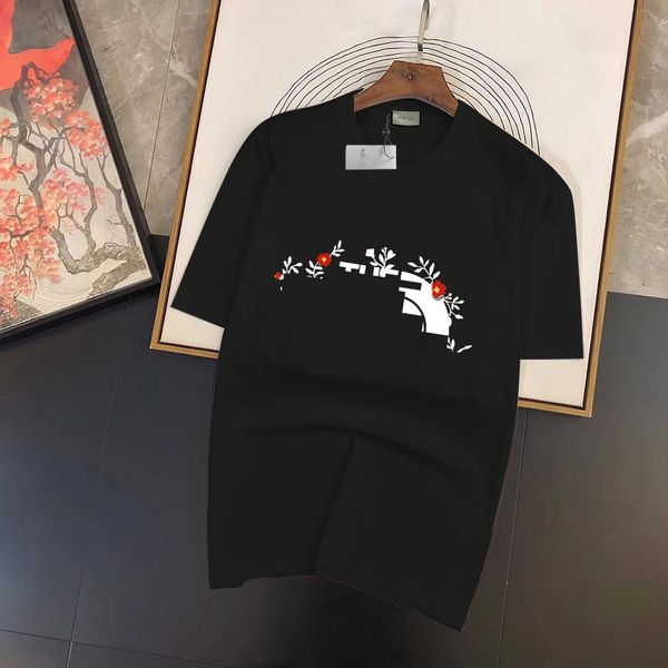 

2023 summer men's and women's fashion and leisure brand temperament joker soft cartoon letter printed t-shirt size xs-4xl#lj02, White;black