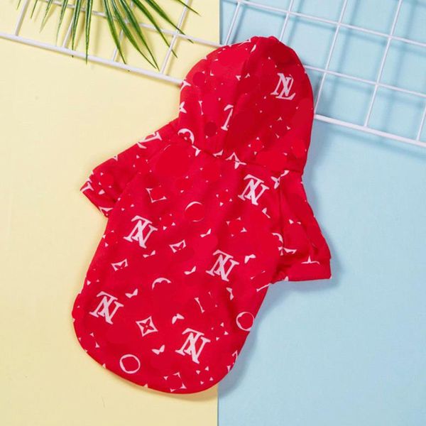 

new luxury designer hoodie thin puppy dog clothes summer sunscreen sweater small dog teddy cat fadou koki puppy dog pet autumn wear