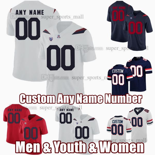 

custom s-6xl arizona wildcats college football jerseys jayden de laura noah fifita mccloud will plummer cole tannenbaum anderson bohls any n, Black