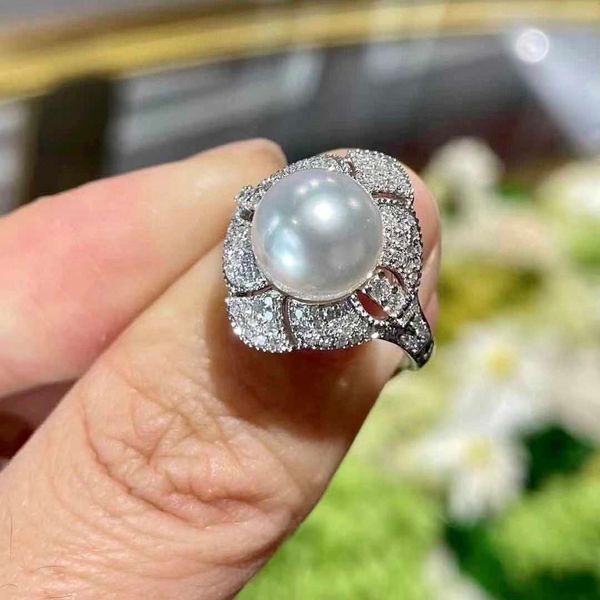 

original boutique new product carti middle ancient series natural pearl ring s925 sterling silver 9-10mm aurora freshwater ak zaj2