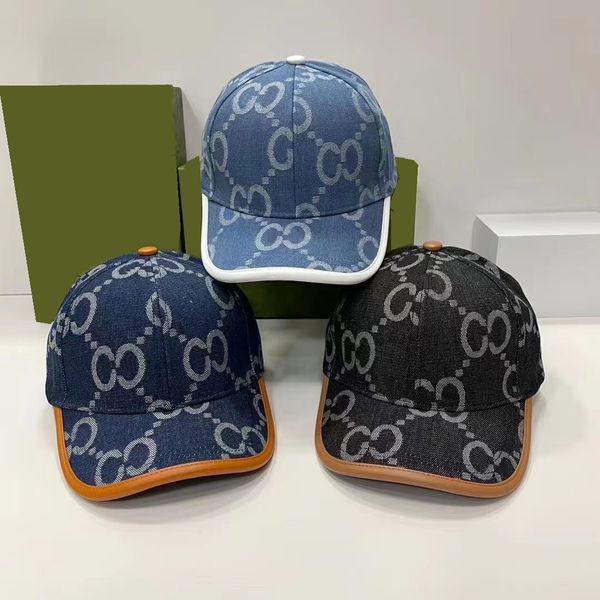 

classic street ball caps fashion baseball hats mens womens luxury sports designer caps forward cap casquette adjustable fit hat, Blue;gray