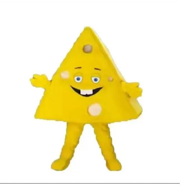 

triangle cheese mascot costumes christmas fancy party dress cartoon character outfit suit adults size carnival easter advertising theme clot, Red;yellow