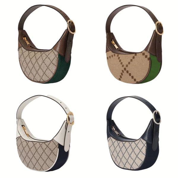 

mini half moon underarm shoulder bag womens nylon canvas ophidia satchel handle bag men double g tote handbag clutch luxury designer leather