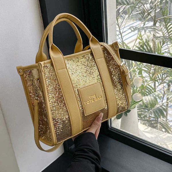 

2023 summer new fashion sequin bags tote bag designer handbags women simple shoulder crossbody bags evening party totes 230601