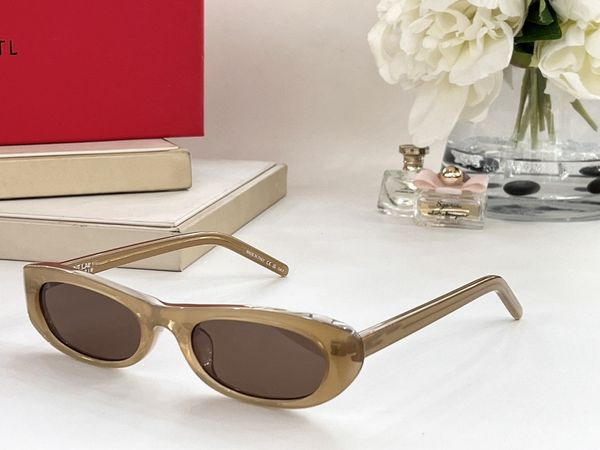 

sl557 cat eye sunglasses for women designer sunglasses fashion outdoor timeless classic style eyewear retro driving anti-uv400 with box, White;black