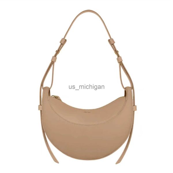 

evening bags new polene numero dix halfmoon bag fullgrain texturedsmooth calf leather tote designer zip closure crossbody women hobo handbag