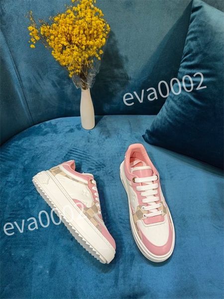 

2023 casual shoe genuine leather vintage classic plaid trainers vintage fashion trainer trainers for men and women, Black