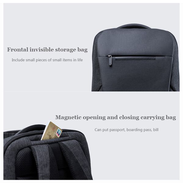 

original xiaomi mi business travel backpacks 2 generation 26l capacity level4 waterproof for 15.6 inch school office lapbag
