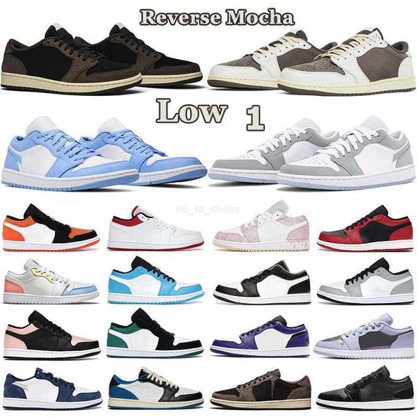 

jumpman 1 low men women basketball shoes og 1s triple white shadow designer university blue unc black bred toe light smoky grey mens sneaker