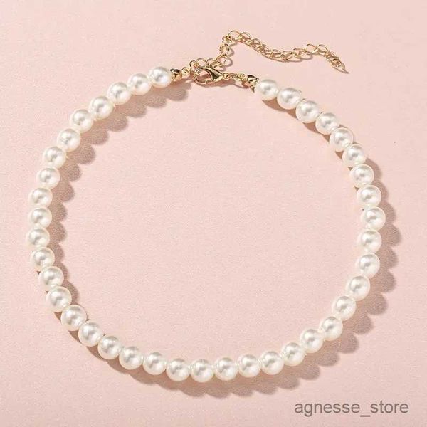 

pendant necklaces pearl necklace choker plain simple elegant thickness cm and cm simple temperament fashion small fresh r230615, Silver