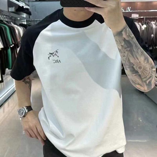 

23ss trendy mens t shirt summer loose short sleeved shirt designer t shirt men women round neck oversized t-shirt bird print cotton tee, White;black